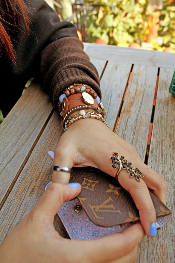 Bracelets and louis vuitton wallet