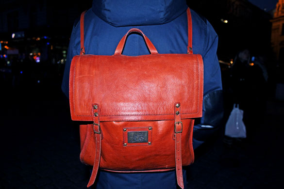 leather backpack for men