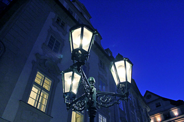 prague at night old town