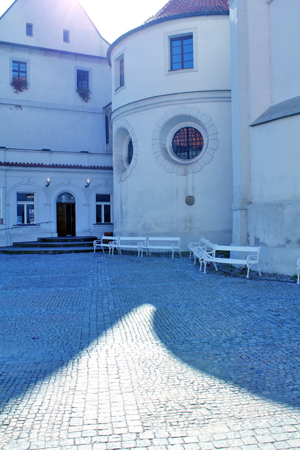 bench at prague castle