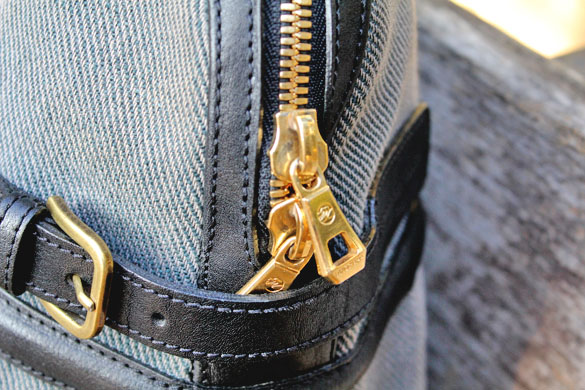 Longchamp Handbag with Golden Zipper