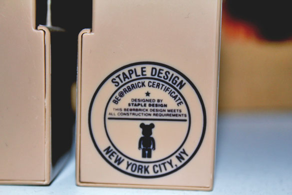 Staple bearbrick certificate from staple design