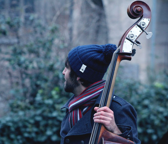 bobble beanie and contrabass