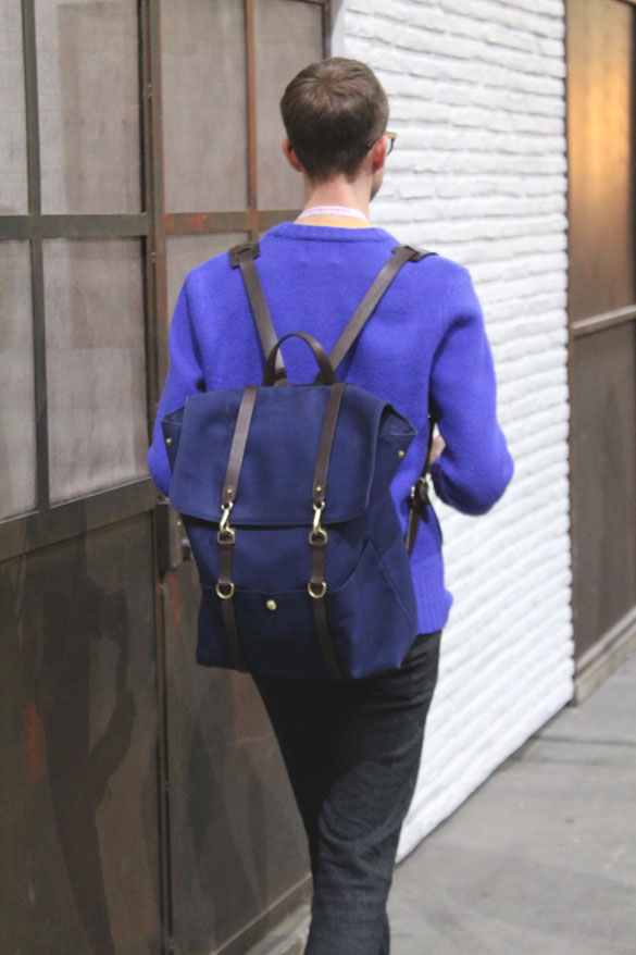 mismo backpack in blue