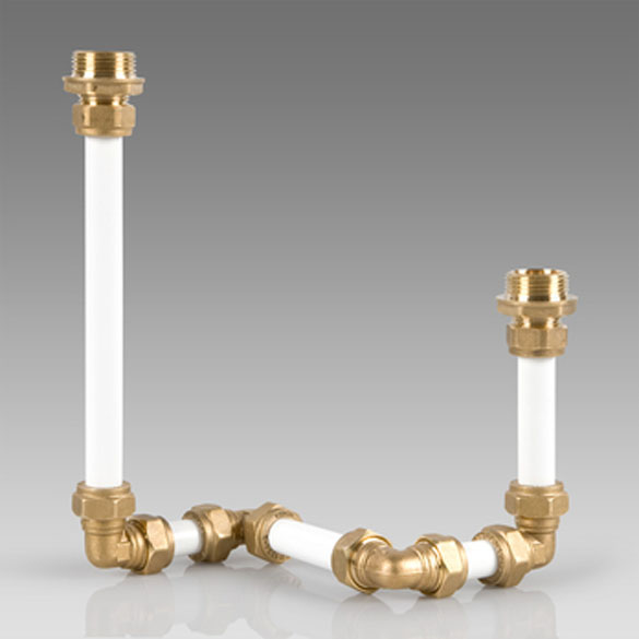 pipe candle holder