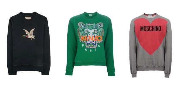 kenzo and moschino sweater