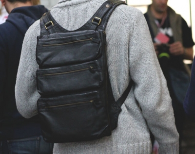 Photo backpack with three pouches